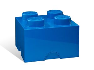 lego 5006969 ulozna kocka so 4 vystupkami modra