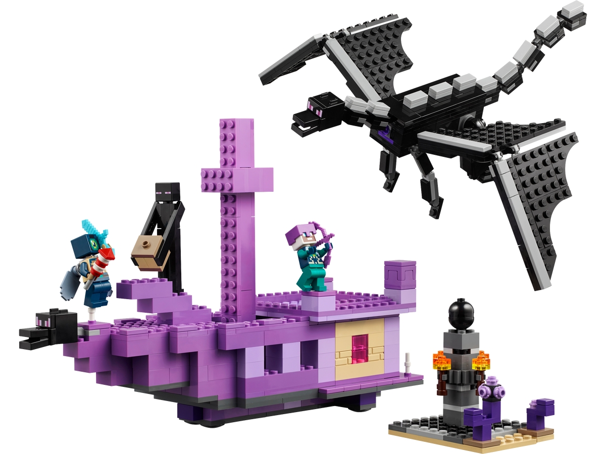 the ender dragon and end ship 21264